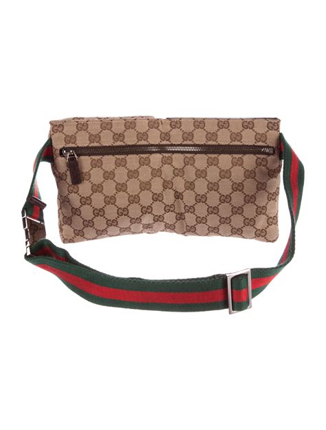 gucci waist bag brown|gucci waist pouch bag.